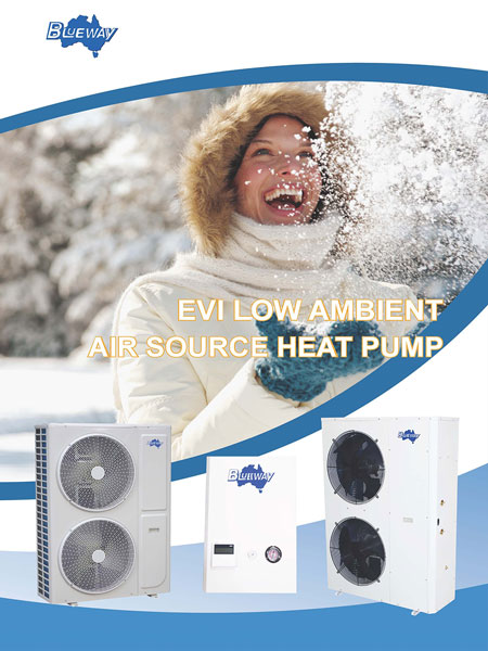 EVI låga omgivande värmepump R410a